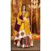 Mustard Viscose Cotton Designer Embroidery Work Plus Size Navratri Chaniya Choli