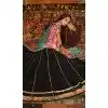 Women Embroidery Black Navratri Chaniya Choli Printed Plus Size