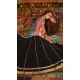Women Embroidery Black Navratri Chaniya Choli Printed - 159719574
