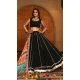 Women Embroidery Black Navratri Chaniya Choli Printed - 159719574