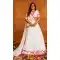 Women White Navratri Chaniya Choli Lace Work Georgette - 159719575