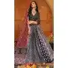 Women Navratri Chaniya Choli Crepe Printed Black Plus Size