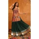 Women Cotton Embroidery Navratri Chaniya Choli Green - 159719579