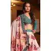 Women Printed Pink Navratri Chaniya Choli Silk Plus Size