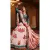 Women Printed Pink Navratri Chaniya Choli Silk Plus Size