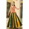 Women Navratri Chaniya Choli Cotton Green Embroidery - 159719583