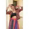 Women Navratri Chaniya Choli Multy Embroidery Cotton Plus Size