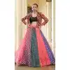 Women Navratri Chaniya Choli Multy Embroidery Cotton Plus Size