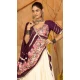 Women Off White Crepe Navratri Chaniya Choli Embroidery - 159719587
