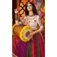 Women Navratri Chaniya Choli White Viscose Cotton Designer Embroidery Work - 159929714