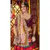 Women Purple Navratri Chaniya Choli Designer Embroidery Work Viscose Cotton Plus Size