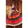 Women Purple Navratri Chaniya Choli Designer Embroidery Work Viscose Cotton Plus Size