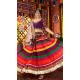 Women Purple Navratri Chaniya Choli Designer Embroidery Work Viscose Cotton - 159929716