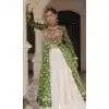 Women Bandhani Printed Parrot Green Navratri Lehenga Suit Faux Georgette Plus Size