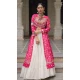 Women Pink Faux Georgette Bandhani Printed Kutchi Patch Work - 160471089