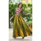 Women Kutchi Gamthi Work Pedding Color Green Chinon - 160481092