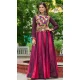 Women Chinon Navratri Chaniya Choli Wine Pedding Color - 160481095