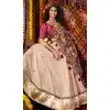 Women Viscose Cotton Navratri Chaniya Choli Beige Designer Embroidery Work Plus Size