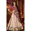 Women Viscose Cotton Navratri Chaniya Choli Beige Designer Embroidery Work Plus Size