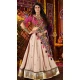 Women Viscose Cotton Navratri Chaniya Choli Beige Designer Embroidery Work - 160501099