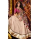 Women Viscose Cotton Navratri Chaniya Choli Beige Designer Embroidery Work - 160501099