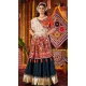 Women Teal Blue Navratri Chaniya Choli Designer Embroidery Work Viscose Cotton - 160501101