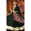 Women Viscose Cotton Designer Embroidery Work Green Navratri Chaniya Choli Plus Size