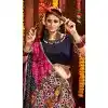 Women Multi Color Navratri Chaniya Choli Designer Embroidery Work Viscose Cotton Plus Size