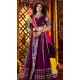 Women Designer Embroidery Work Purple Navratri Chaniya Choli Viscose Cotton - 160571132