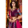 Women Designer Embroidery Work Purple Navratri Chaniya Choli Viscose Cotton Plus Size