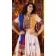 Women Gajji Silk Navratri Chaniya Choli Designer Embroidery Work White - 160571134