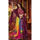 Women Multi color Navratri Chaniya Choli Gajji Silk Designer Embroidery Work - 160571135