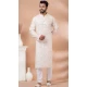Cream Mono With Digital Print Mens Kurta Pajama - 12103205264