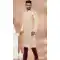 Cream Banarasi Silk Weaving Work Mens Kurta Pajama - 12103205270