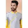 Banarasi Silk Plus Size Mens Kurta Pajama In Yellow  - 12103205282