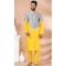 Banarasi Silk Mens Kurta Pajama In Yellow  - 12103205282