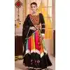 Women Viscose Cotton Black Designer Embroidery Work Navratri Chaniya Choli Plus Size