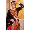 Women Viscose Cotton Black Designer Embroidery Work Navratri Chaniya Choli Plus Size
