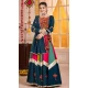 Women Navratri Chaniya Choli Viscose Cotton Designer Embroidery Work Teal Blue - 160811246