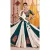 Women Viscose Cotton Teal Blue Designer Embroidery Work Navratri Chaniya Choli Plus Size