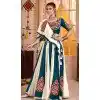 Women Viscose Cotton Teal Blue Designer Embroidery Work Navratri Chaniya Choli Plus Size