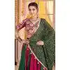 Women Viscose Cotton Designer Embroidery Work Navratri Chaniya Choli Maroon Plus Size