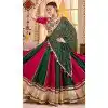 Women Viscose Cotton Designer Embroidery Work Navratri Chaniya Choli Maroon Plus Size