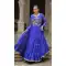 Women Blue Gota Patti Lace Work Lahariya Printed Navratri Chaniya Choli - 160841260