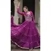 Women Lahariya Printed Faux Georgette Gota Patti Lace Work Navratri Chaniya Choli Plus Size