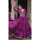 Women Lahariya Printed Faux Georgette Gota Patti Lace Work Navratri Chaniya Choli - 160841263