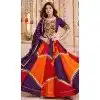 Women Navratri Chaniya Choli Viscose Cotton Designer Embroidery Work Purple Plus Size