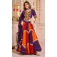 Women Navratri Chaniya Choli Viscose Cotton Designer Embroidery Work Purple - 160971354