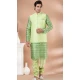Multi Color Silk With Corset Work Part Wear Mens Kurta With Jacket - 12144205822