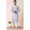 Cotton Polyester Multi Color Printed Festival Wear Mens Kurta Pajama - 12116205447